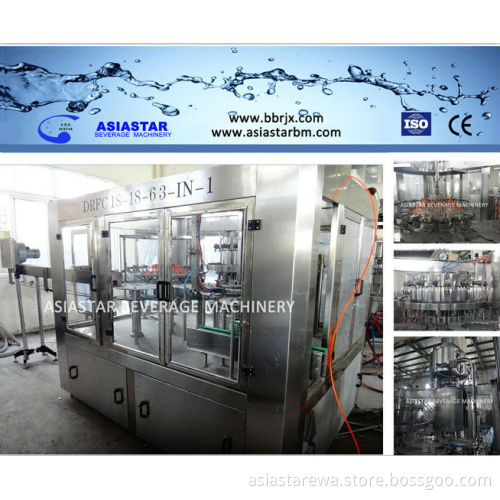 Automatic 3500BPH-4000BPH small carbonated soft drink filling machine